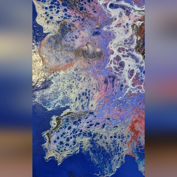 Hand made by K.Senkute 12x12 acrylic blow/spin 2024 - Picture 5 of 5